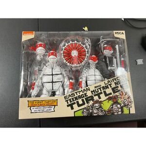 NECA Eastman & Laird's TMNT First Turtles 2-Pack Black and White Variant Figures